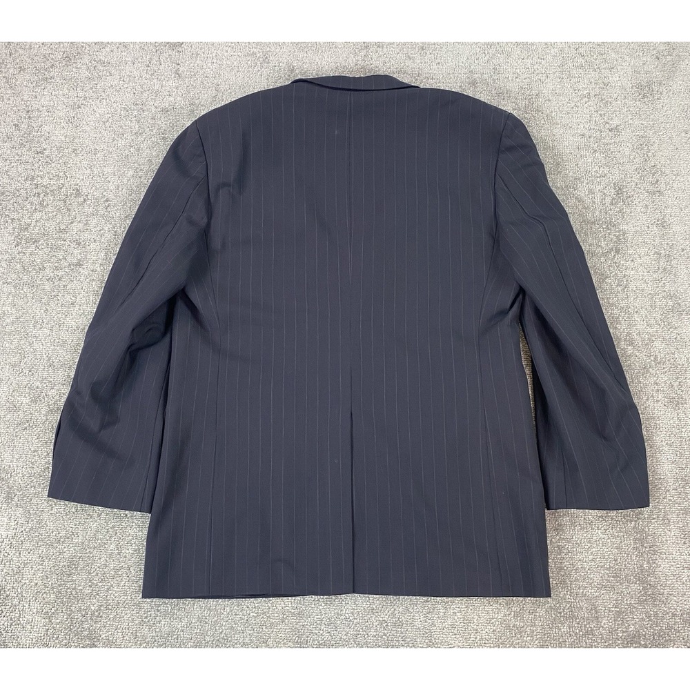 Brooks Brothers Suit Jacket 41 R Navy Wool Striped 346 Stretch Luxury Designer - Picture 5 of 16